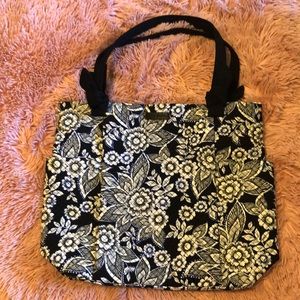 NWT Vera Bradley Hadley Tote Snow Lotus